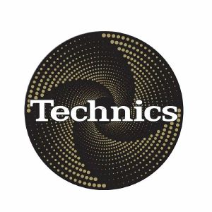 Slipmat Factory Technics Funnel Gold 12" Vinyl Record Slipmats (pair)