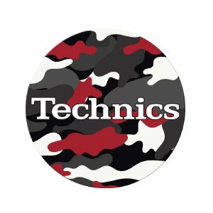 Slipmat Factory Technics Army Black/Red 12" Vinyl Record Slipmats (pair)