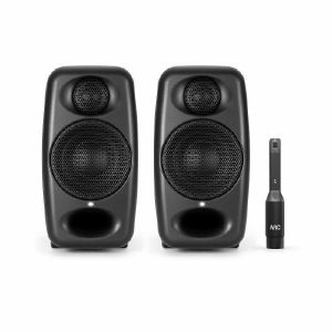 IK Multimedia iLoud Micro Monitor Pro Studio Monitors With ARC Room Correction Microphone (black, pair) (B-STOCK)