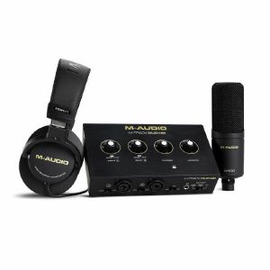 M-Audio M-Track Duo HD Producer Pack (Audio Interface + Headphones + Condenser Microphone)