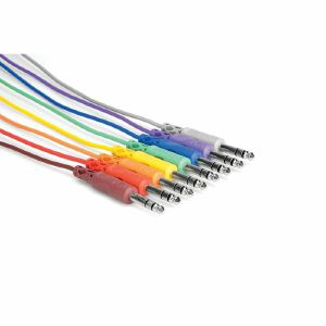 Hosa CSS-890 1/4" TRS To 1/4" TRS Balanced Patch Cables (3ft, pack of 8) (B-STOCK)
