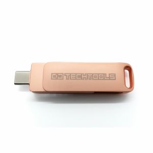 DJ Tech Tools Chroma 128GB Dual USB-A & USB-C Drive (rose gold)