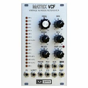 AJH Synth Matrix VCF Vintage 16 Mode Filter & VCA Module (silver)