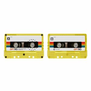 OPT90 Cassette Speaker Portable Bluetooth Speaker (clear yellow)