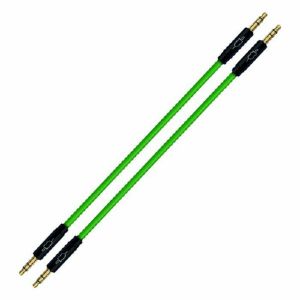 Synth Cables 3.5mm TRS Stereo Audio Cable (1.5m, green, pack of 2)