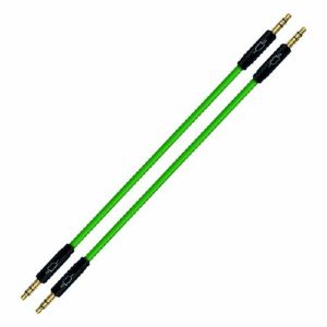 Synth Cables 3.5mm TRS Stereo Audio Cable (60cm, green, pack of 3)
