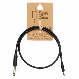 Synth Cables 6.5mm to 3.5mm Adapter Cable (90cm, black)