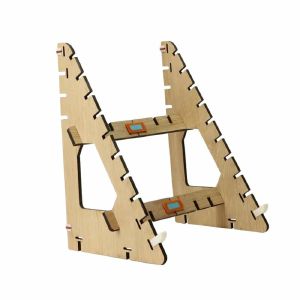 LOCI Classic 2.0 Single-Tier Synthesiser Interlocking Stand (oak)