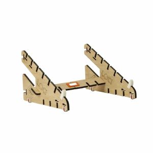 LOCI Dinky 2.0 Compact Single-Tier Synthesiser Interlocking Stand (oak)