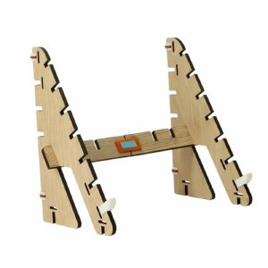 LOCI Dinky 2.0 Compact Single-Tier Synthesiser Interlocking Stand (oak)