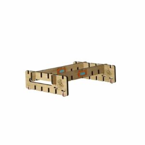LOCI Expander 2.0 Compact Tier Interlocking Extension Stand (oak)