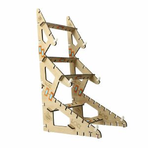 LOCI Tripl3 2.0 3-Tier Synthesiser Interlocking Stand (oak)