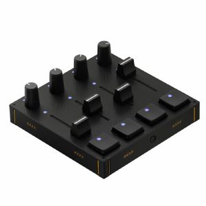 Intech Studio Grid Series 3 PBF4 Linear Mechanical 4-Potentiometer/4-Tactile Button/4-Fader Modular MIDI Controller