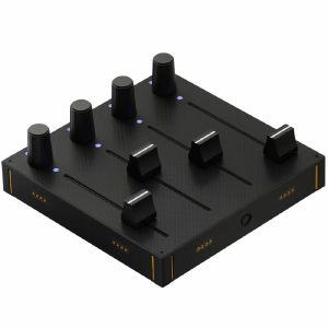 Intech Studio Grid Series 3 EF44 Detent 4-Endless Push Encoder & 4-Fader Modular MIDI Controller