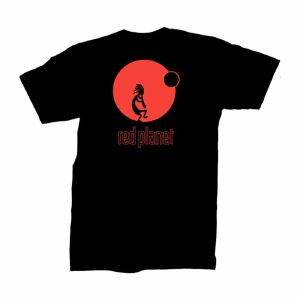 Red Planet Logo T-Shirt (black, large)