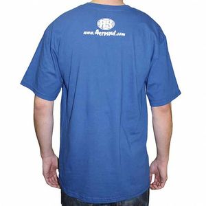 Aerosoul Junglist Movement T-shirt (blue t-shirt with white logo)