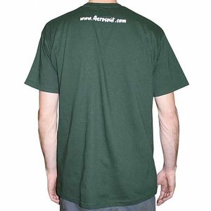 Pure Petroleum Beats T-Shirt (blue & white logo on dark green t-shirt)