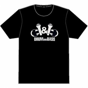 ATM Drum & Bass T-Shirt (black t-shirt with silver logo)