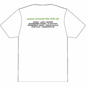 Z Records - Made For Dancing T-Shirt (white with green logo)
