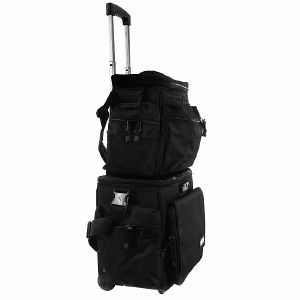 UDG Slingbag DJ Vinyl Record & CD Trolley & Shoulder Bag Set Deluxe (black)