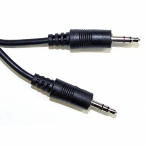 3.5mm (Mini-Jack) Stereo Audio Cable (190cm long, male to male connections)