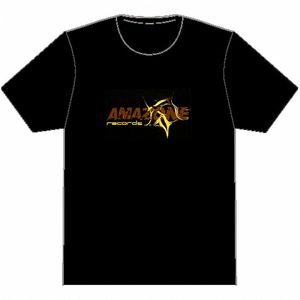 Amazone Records T-Shirt (black with orange & yellow logo)