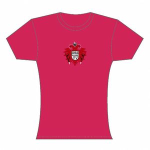 Kompakt Extra Girls T-Shirt  (magenta with red Speicher logo)