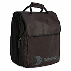 Defected CD Bag (black) (holds 160 CDs, headphone/accessories pocket, padded laptop pocket (13.5" x 12" x 2"), ergonomically designed shoulder strap (removable), teflon coated for extra protection from stains and to repel rain)