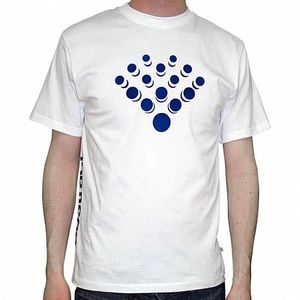 Abstract T-Shirt (white with blue logo)