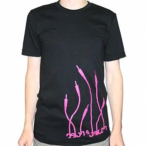 Delon & Dalcan T-Shirt (black with pink logo)