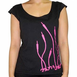 Delon & Dalcan T-Shirt (black with pink logo)