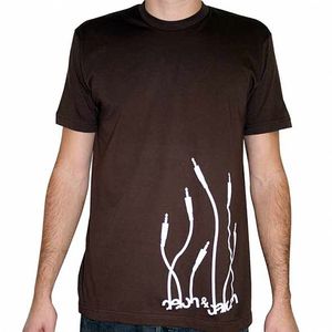 Delon & Dalcan T-Shirt (chocolate brown with white logo)