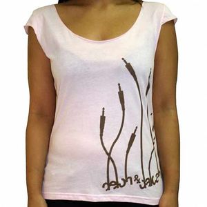 Delon & Dalcan T-Shirt (pink with brown logo)