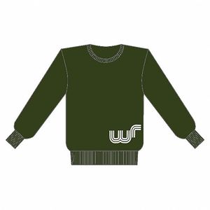 Winding Road Sweatshirt (army green with white logo)