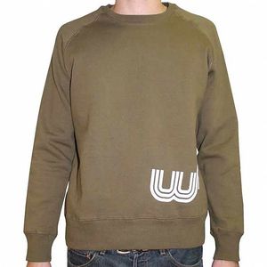 Winding Road Sweatshirt (army green with white logo)