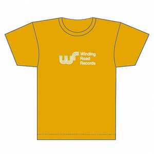 Winding Road T-Shirt (gold with small white text & logo)