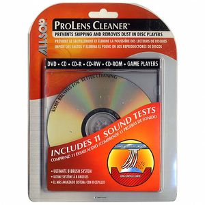 Allsop Pro Lens CD Cleaner With Diagnostics (prevents skipping & removes dust in disc players, includes 11 sound tests, ultimate 8 brush system)