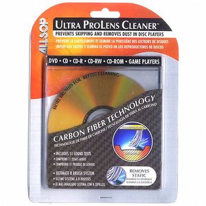 Allsop Ultra Pro Lens Cleaner (prevents skipping & removes dust in disc players, carbon fiber technology, includes 11 sound tests, ultimate 8 brush system)