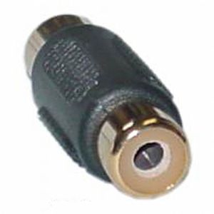 Adapter Phono (RCA) Coupler Plug (black)