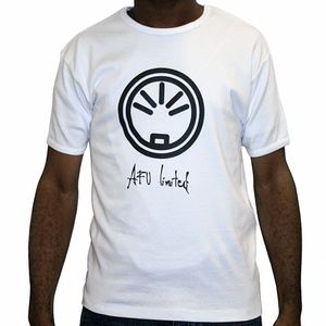 Afu Ltd  T-shirt (white with black logo)
