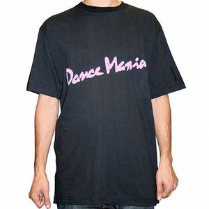 Dance Mania T-shirt (black with pink logo & chicago backprint)