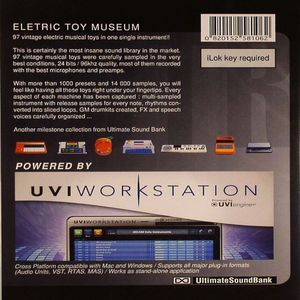 UVI Soundcard #06: Electric Toy Museum (virtual instrument containing 97 vintage electric musical toys from the 60s, 70s & 80s, over 1000 presets, 14,000 samples, PC/Mac compatible)