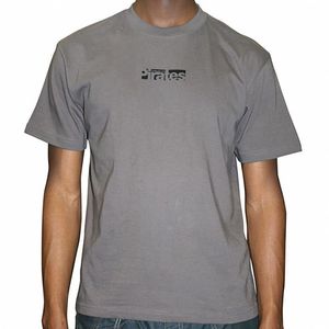 Pirates 6.2 oz T-shirt (charcoal with black Pirates logo on front & Indigo Jam Unit on back)