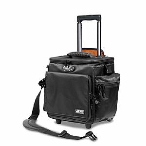 UDG Slingbag DJ Vinyl Record & CD Trolley & Shoulder Bag Set Deluxe (black, orange)