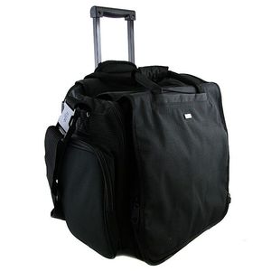 Agenda Trolley 8 Large Utility Bag (black) (heavy duty 600D polyester ripstop/PVC fabric shell, a concealed telescopic aluminium trolley system, lightweight durable in-line wheel platform, double locking zip heads)