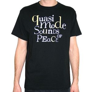 Quasimode Sounds Of Peace T-shirt (black with gold & white design)