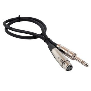 Hosa HXS005 Pro Balanced XLR Female To Jack (TRS) Cable Lead (5ft)