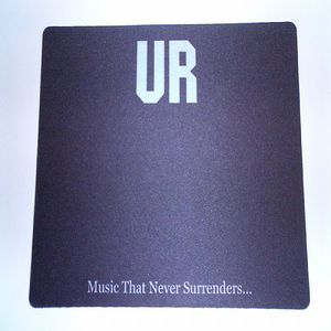 Underground Resistance Music That Never Surrenders Mouse Pad (black with white print)