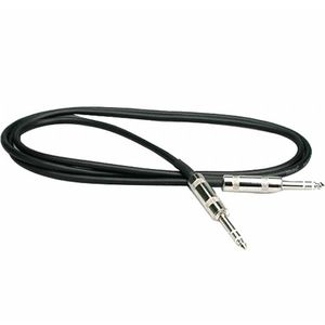 Hosa HSS-003 1/4" TRS Jack To 1/4" TRS Jack Pro Balanced Interconnect Cable (black, 3ft)