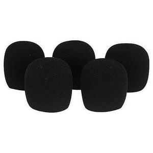QTX Dynamic Microphone Windshields (black, pack of 5)